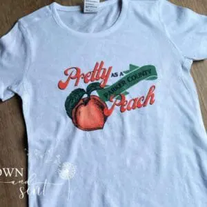 Pretty as a Parker County Peach TShirt (Toddler Girl)