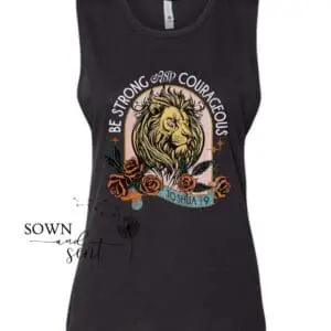 Be Strong and Courageous Women's Tank - Image 3