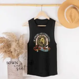 Be Strong and Courageous Women's Tank - Image 2